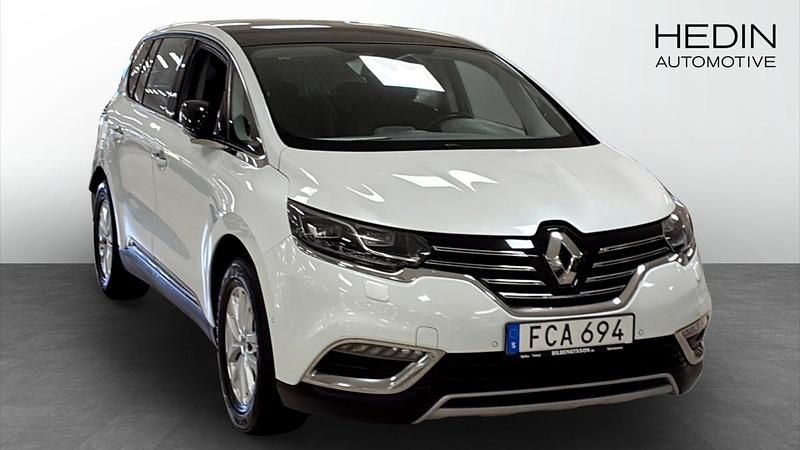 Vit (white) Begagnad 2015 Renault Espace Minibuss | 159 900 kr (Marknadspris) - Bild 1/4