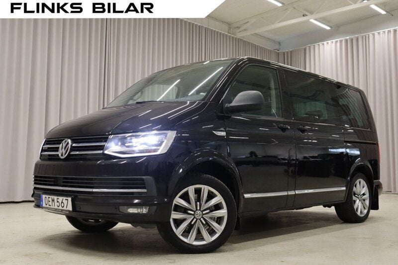 Svart Begagnad 2016 VW Multivan Highline Minibuss | 279 900 kr (Bra pris) - Bild 1/4