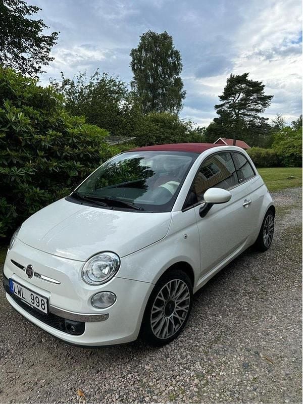 Vit Begagnad 2012 Fiat 500C Lounge Cab | 80 000 kr (Superpris) - Bild 1/4