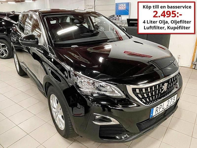 Svart Begagnad 2017 Peugeot 3008 Active Kombi | 145 000 kr (Marknadspris) - Bild 1/4