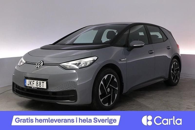 Begagnad VW ID.3 Pro Performance 150 kW (204 HK) 2021 Grå Halvkombi