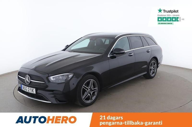 Svart Begagnad 2021 Mercedes E220 AMG line Kombi | 385 000 kr (Marknadspris) - Bild 1/3