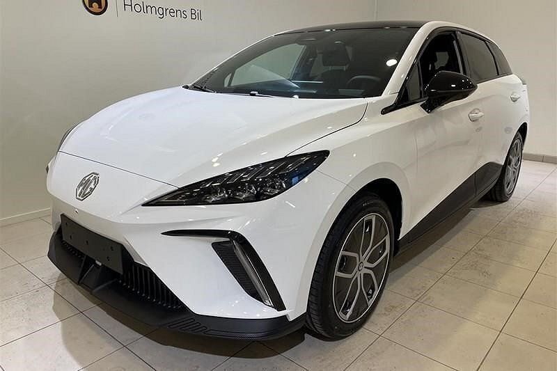 Vit Begagnad 2023 MG MG4 EV Trophy Halvkombi | 359 900 kr - Bild 1/4