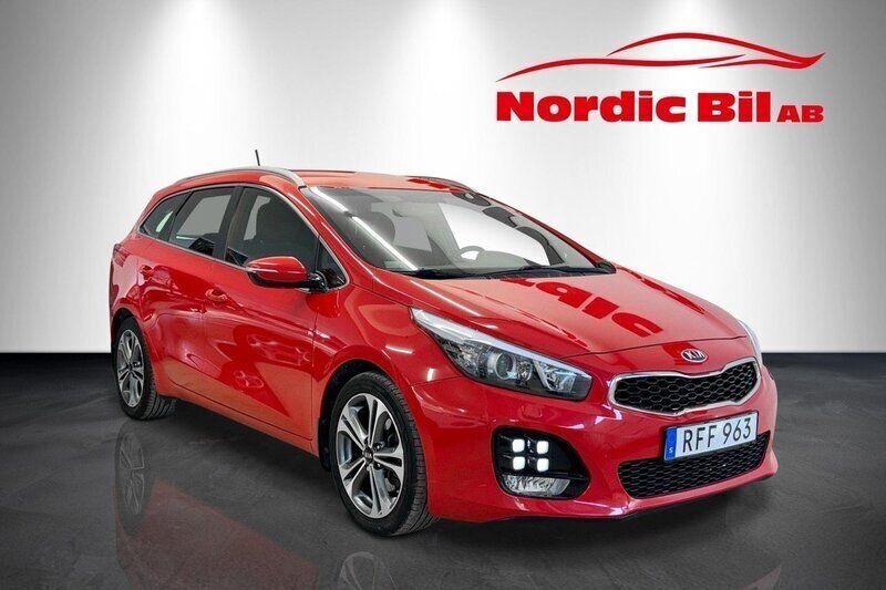Röd Begagnad 2016 Kia Ceed Sportswagon GT-Line Kombi | 129 900 kr (Marknadspris) - Bild 1/4