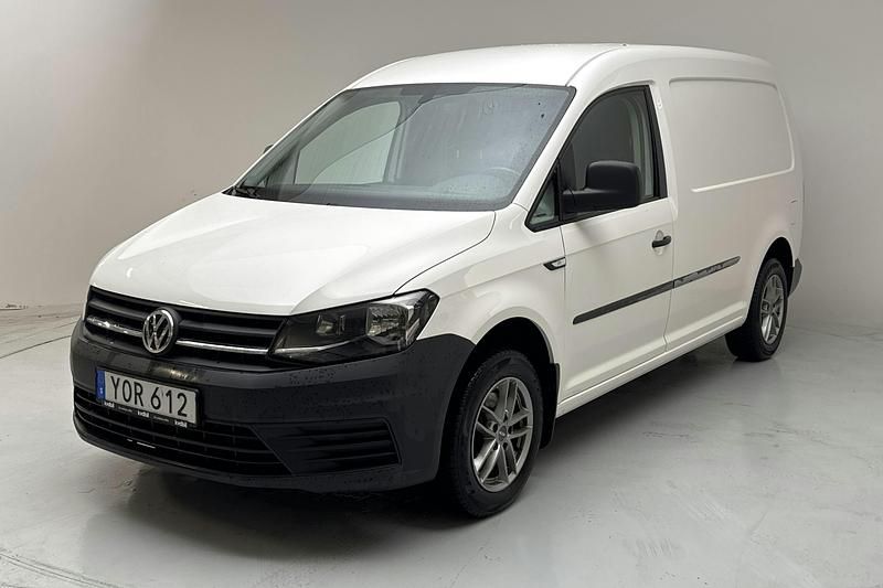 Vit Begagnad 2017 VW Caddy Minibuss | 149 000 kr - Bild 1/4