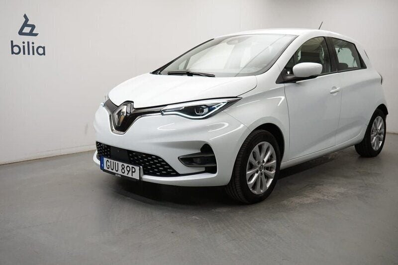 Vit Begagnad 2022 Renault Zoe Zen Halvkombi | 164 500 kr (Bra pris) - Bild 1/4