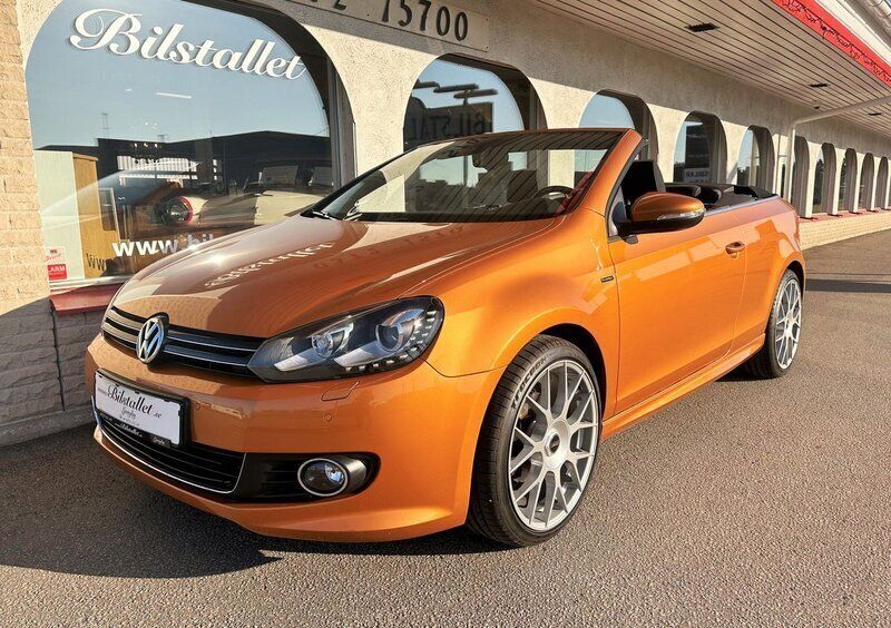Orange Begagnad 2016 VW Golf Cabriolet LOUNGE Cab | 185 000 kr - Bild 1/4