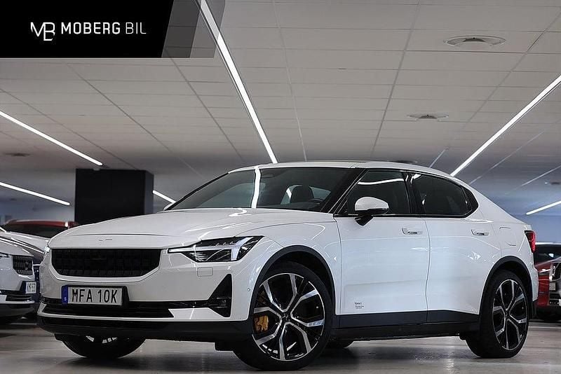 Begagnad Polestar 2 Performance 350 kW (476 HK) 2020 Vit Halvkombi