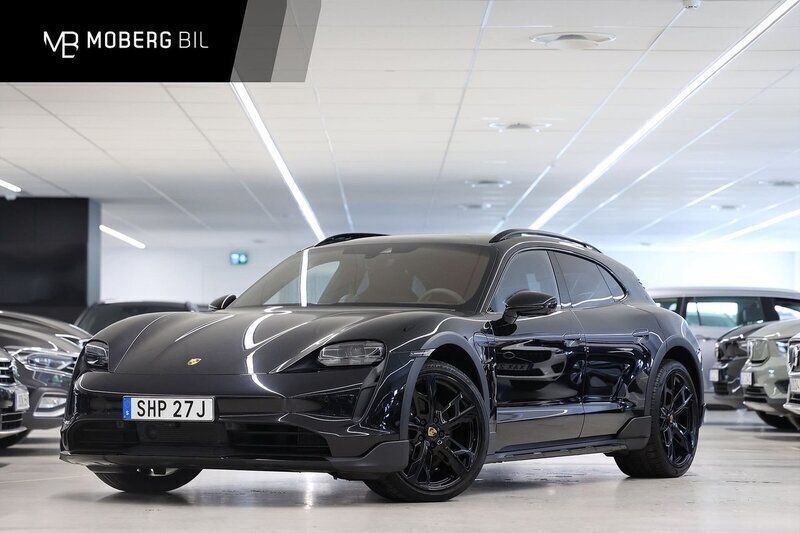 Svart Begagnad 2022 Porsche Taycan Cross Turismo Sedan | 759 900 kr (Bra pris) - Bild 1/3