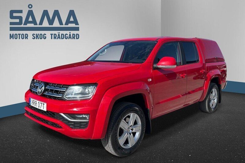 Röd Begagnad 2020 VW Amarok Pickup | 254 900 kr (Superpris) - Bild 1/4
