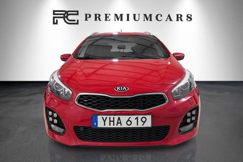 Begagnad Kia Ceed Sportswagon GT-Line 136 HK (100 kW) 2016 Röd Kombi