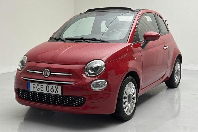 Röd Begagnad 2021 Fiat 500C Lounge Cab | 129 900 kr (Bra pris) - Bild 1/4