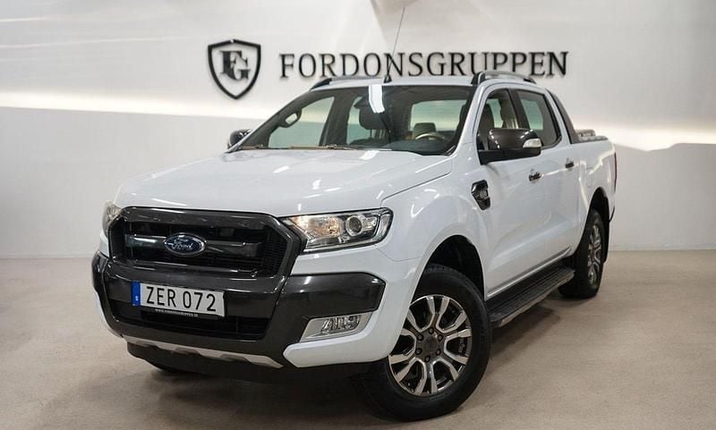 Vit Begagnad 2018 Ford Ranger Wildtrack Pickup | 249 800 kr (Bra pris) - Bild 1/4