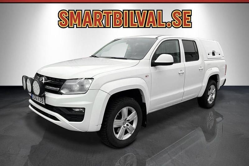 Vit Begagnad 2018 VW Amarok Comfortline Pickup | 199 900 kr - Bild 1/4