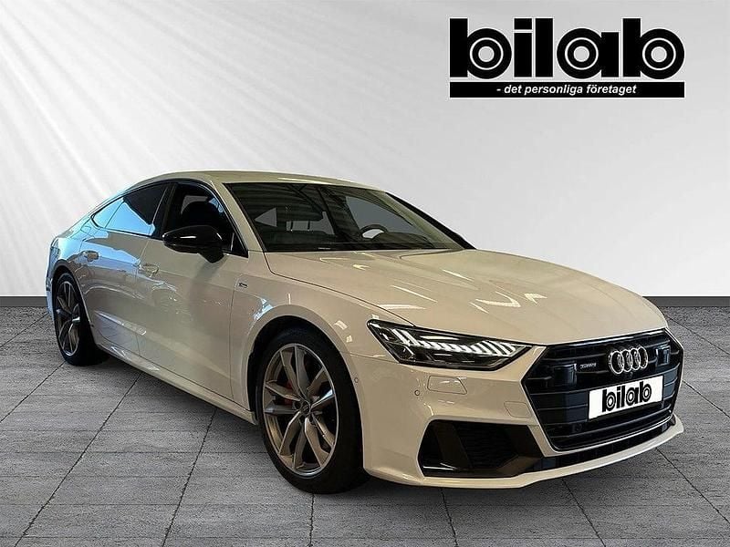Begagnad Audi A7 Sportback S-Line 266 HK (195 kW) 2023 Vit (glaciärvit metallic) Halvkombi