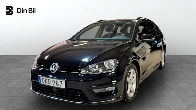 Svart Begagnad 2016 VW Golf VII R-line Kombi | 134 900 kr (Marknadspris) - Bild 1/4