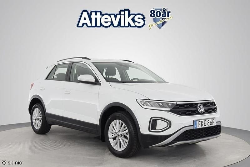 Vit Begagnad 2022 VW T-Roc Life SUV | 204 900 kr (Bra pris) - Bild 1/4