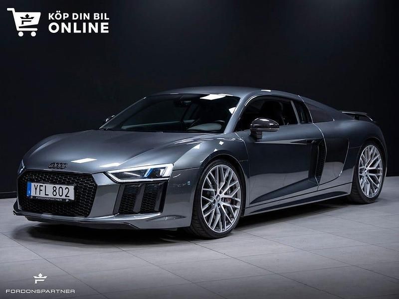 Grå Begagnad 2015 Audi R8 Coupé Sportkupé | 1 395 000 kr - Bild 1/4