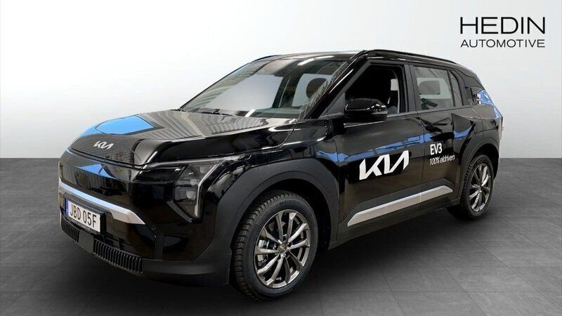 Svart (black) Begagnad 2025 Kia EV3 SUV | 389 900 kr (Marknadspris) - Bild 1/4