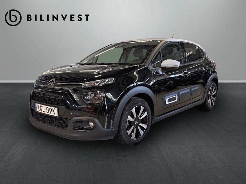 Svart Begagnad 2024 Citroën C3 Shine Halvkombi | 189 900 kr (Marknadspris) - Bild 1/4