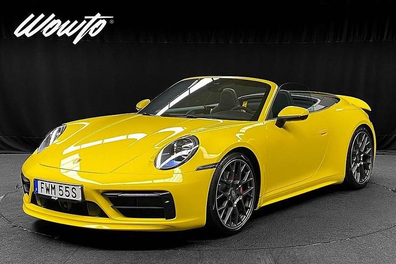 Gul Begagnad 2019 Porsche 911 Carrera 4S Cabriolet Cab | 1 499 800 kr - Bild 1/4