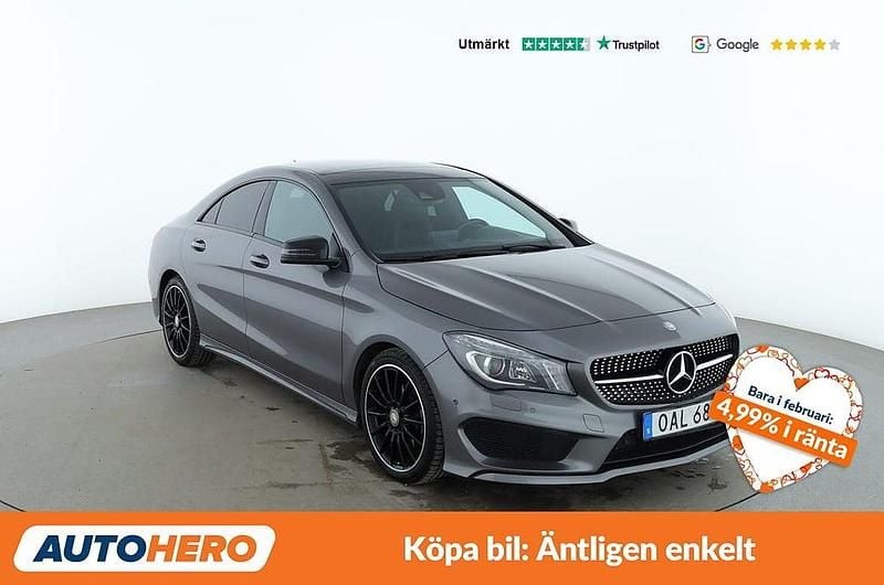 Begagnad Mercedes CLA200 AMG line 158 HK (116 kW) 2016 Grå Sportkupé