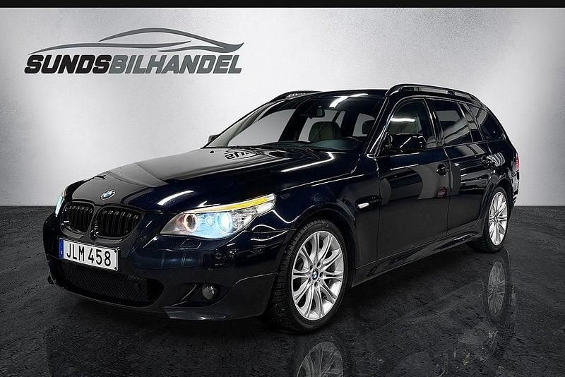 Svart Begagnad 2008 BMW 530 M Sport Kombi | 99 900 kr (Marknadspris) - Bild 1/4