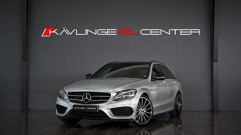 Silver Begagnad 2017 Mercedes C220 AMG Kombi | 249 490 kr (Marknadspris) - Bild 1/4