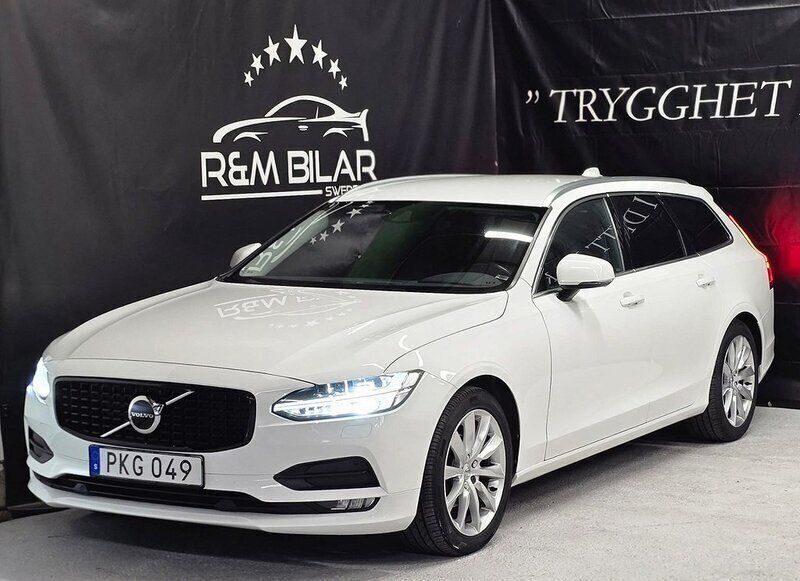Vit Begagnad 2017 Volvo V90 Kombi | 214 800 kr (Marknadspris) - Bild 1/4
