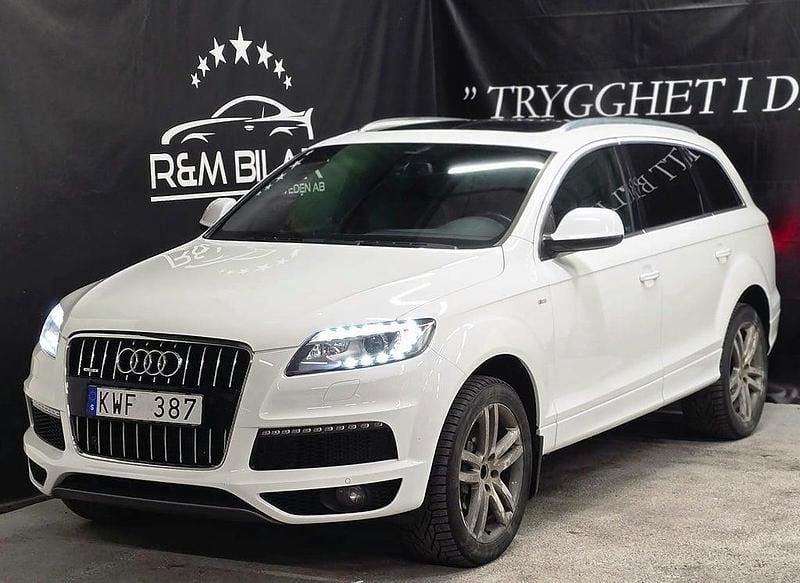 Vit Begagnad 2010 Audi Q7 S-Line SUV | 129 800 kr (Marknadspris) - Bild 1/4