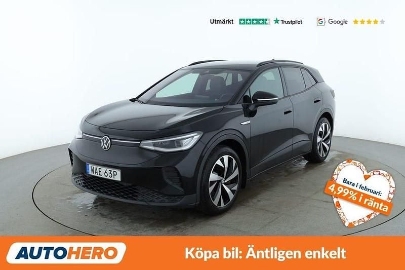 Svart Begagnad 2022 VW ID.4 Pro Performance SUV | 300 000 kr (Marknadspris) - Bild 1/4