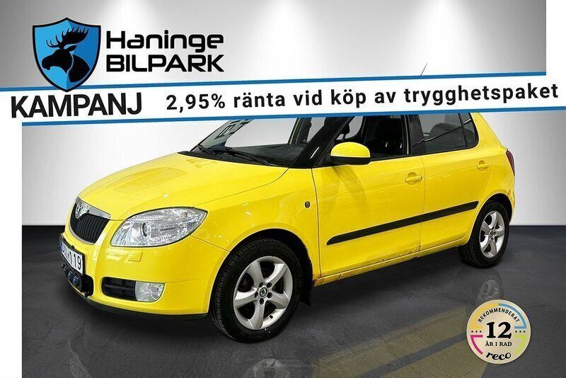 Gul Begagnad 2008 Skoda Fabia Ambiente Halvkombi | 39 900 kr (Marknadspris) - Bild 1/2