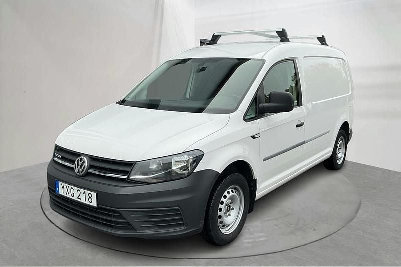 Vit Begagnad 2019 VW Caddy Maxi Minibuss | 132 000 kr (Bra pris) - Bild 1/4