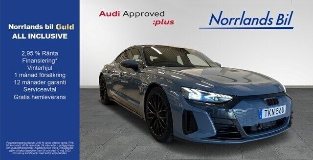 Grå Begagnad 2021 Audi e-tron GT quattro Premium Sedan | 609 000 kr (Dyr) - Bild 1/4