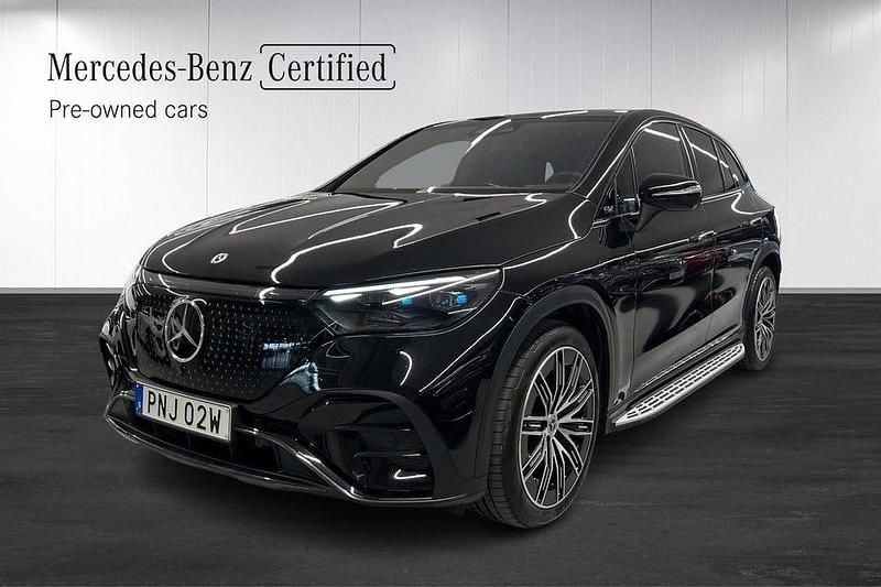 Obsidiansvart metallic Begagnad 2024 Mercedes EQE350 AMG Line Premium SUV | 749 000 kr (Marknadspris) - Bild 1/4