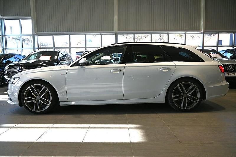Begagnad Audi A6 S-Line 272 HK (200 kW) 2015 Vit Kombi