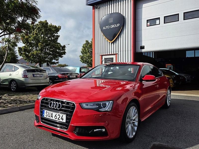 Röd Begagnad 2015 Audi A5 Sportback Sport Halvkombi | 179 900 kr (Lite dyr) - Bild 1/4
