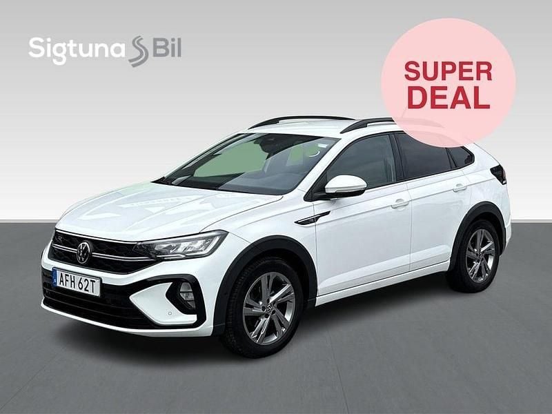 Vit Begagnad 2022 VW Taigo R-line SUV | 214 900 kr (Marknadspris) - Bild 1/3