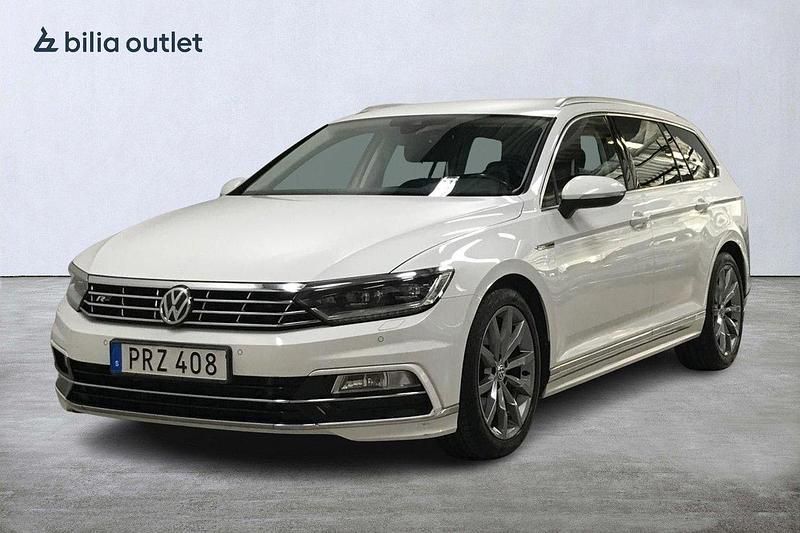 Vit Begagnad 2018 VW Passat Executive Kombi | 214 900 kr (Marknadspris) - Bild 1/3