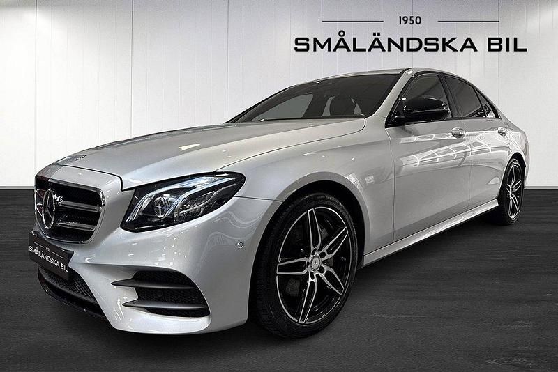 Silver Begagnad 2017 Mercedes E220 AMG line Sedan | 329 000 kr - Bild 1/4