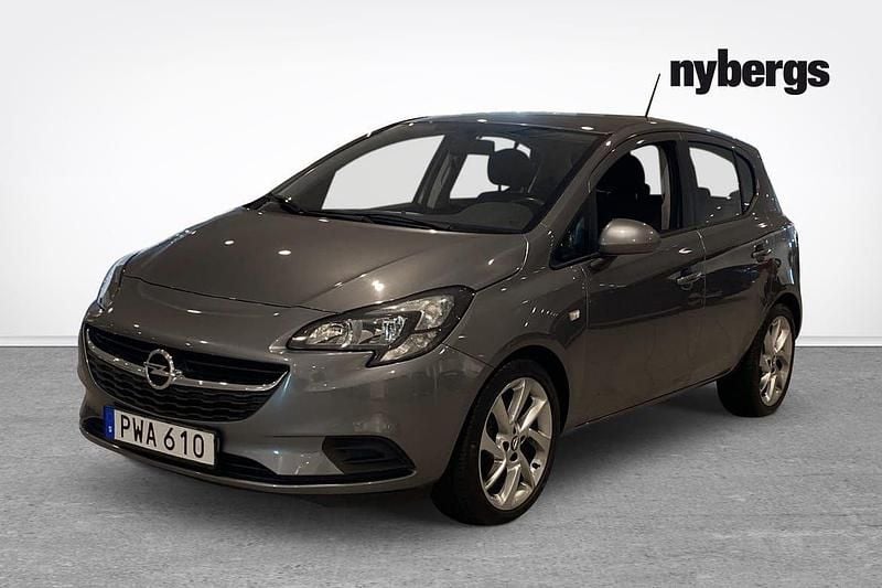 Grå Begagnad 2018 Opel Corsa Enjoy Halvkombi | 109 000 kr (Marknadspris) - Bild 1/4