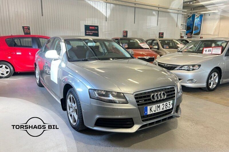 Mörkgrå Begagnad 2008 Audi A4 Proline Sedan | 49 900 kr (Marknadspris) - Bild 1/4