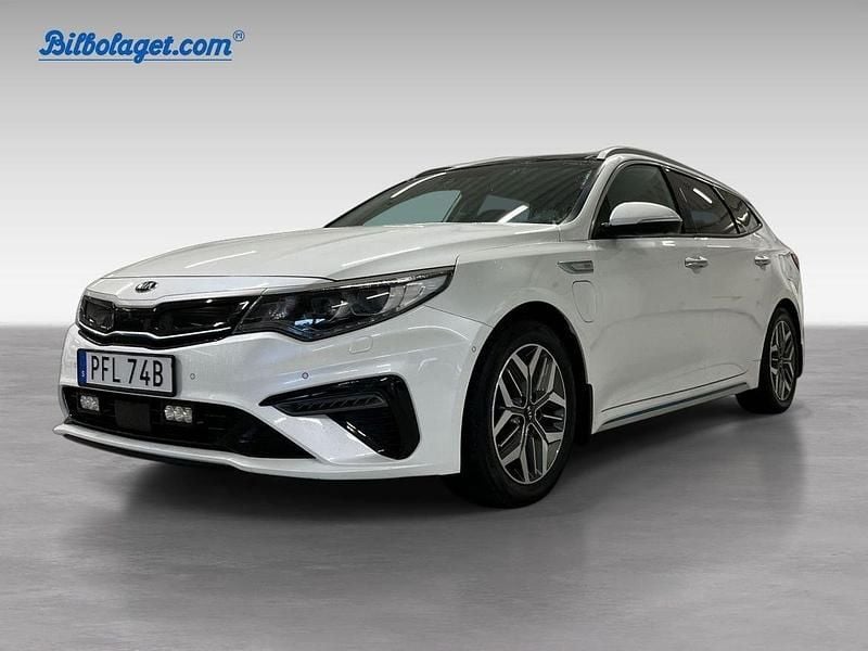 Vit Begagnad 2020 Kia Optima Hybrid Advance Sedan | 239 900 kr (Lite dyr) - Bild 1/4