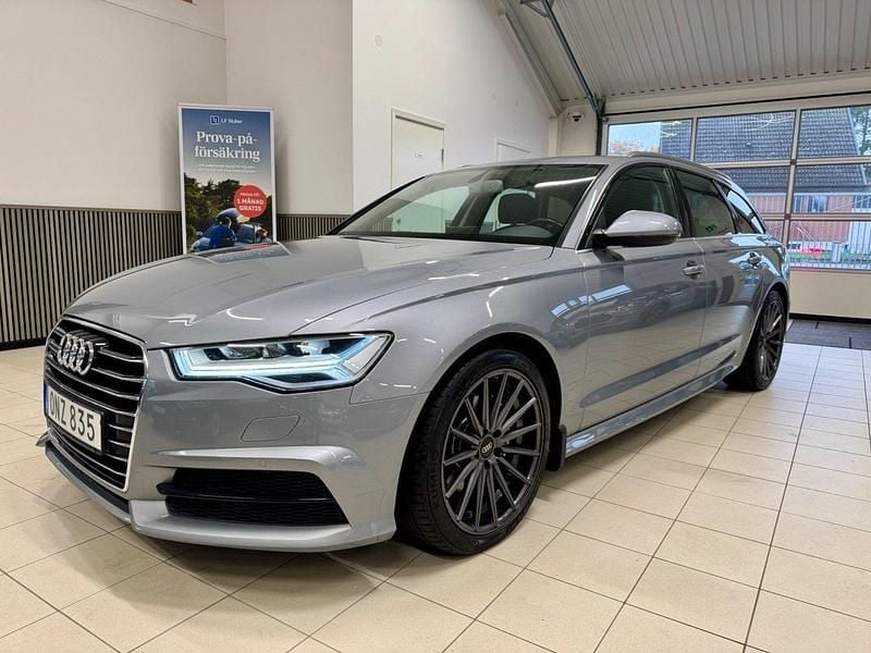Grå (tornadogrey) Begagnad 2018 Audi A6 Kombi | 249 900 kr (Bra pris) - Bild 1/4