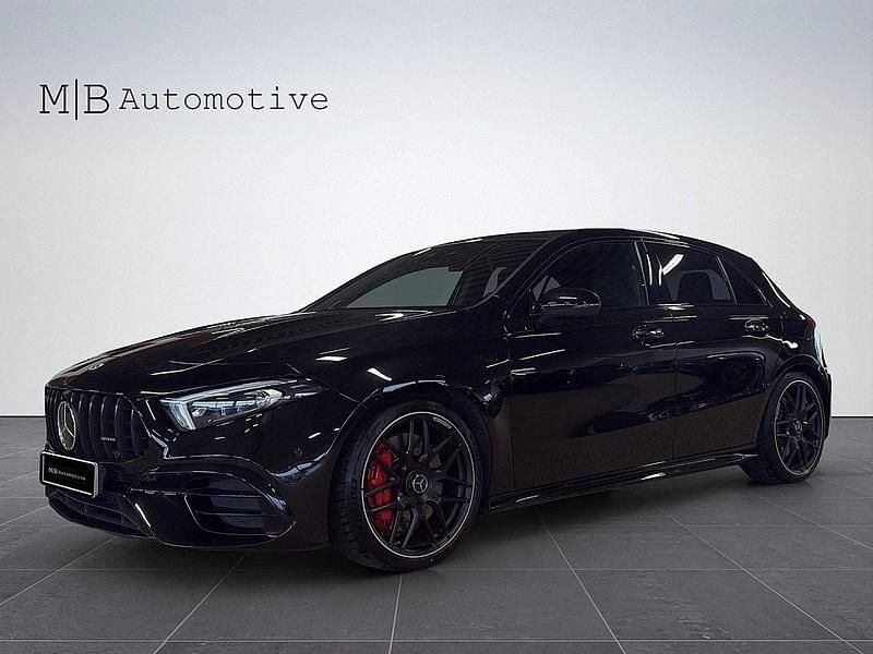 Svart Begagnad 2021 Mercedes A45 AMG Premium Plus Halvkombi | 549 900 kr (Bra pris) - Bild 1/4