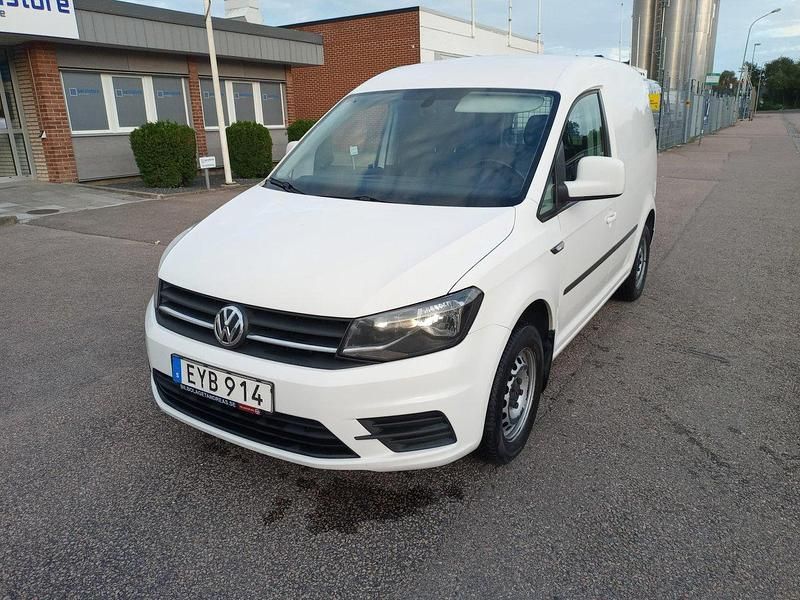 Vit Begagnad 2016 VW Caddy Minibuss | 59 900 kr (Lite dyr) - Bild 1/4