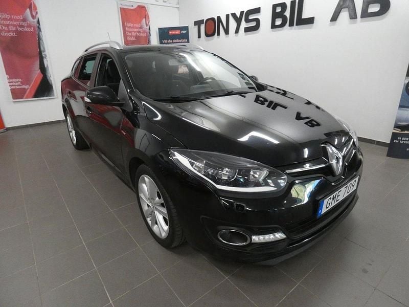 Svart Begagnad 2015 Renault Mégane GrandTour LIMITED Kombi | 49 899 kr (Marknadspris) - Bild 1/4