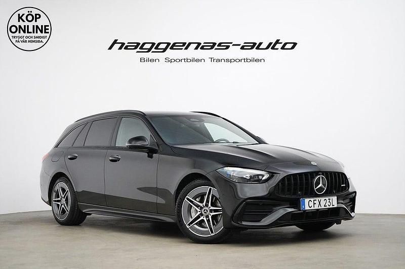 Svart Begagnad 2024 Mercedes C300 Premium Kombi | 499 000 kr - Bild 1/4