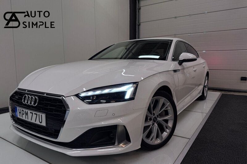 Vit Begagnad 2021 Audi A5 Sportback Halvkombi | 339 900 kr (Marknadspris) - Bild 1/4