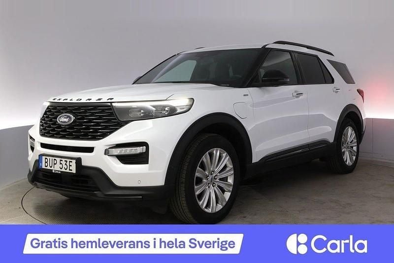 Vit Begagnad 2020 Ford Explorer ST-Line SUV | 414 990 kr (Bra pris) - Bild 1/4